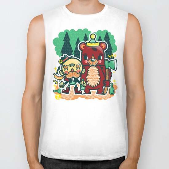 Lumberjack and Friend Biker Tank