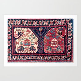 Afshar Kerman South Persian Bag Print Art Print