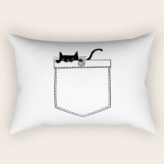 PoCat Rectangular Pillow