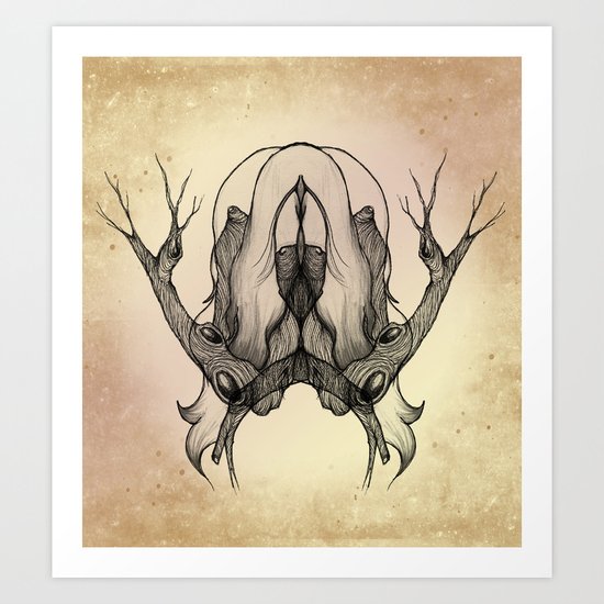 Tree Girl Series 1 Art Print