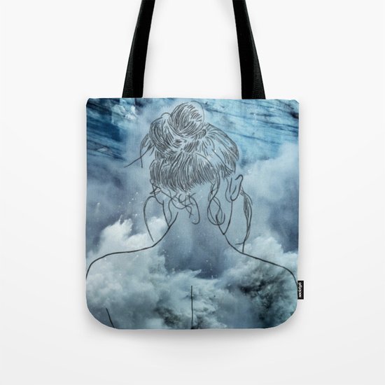 Lonely woman Tote Bag