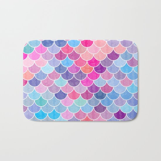 Watercolor Lovely Pattern VIV Bath Mat