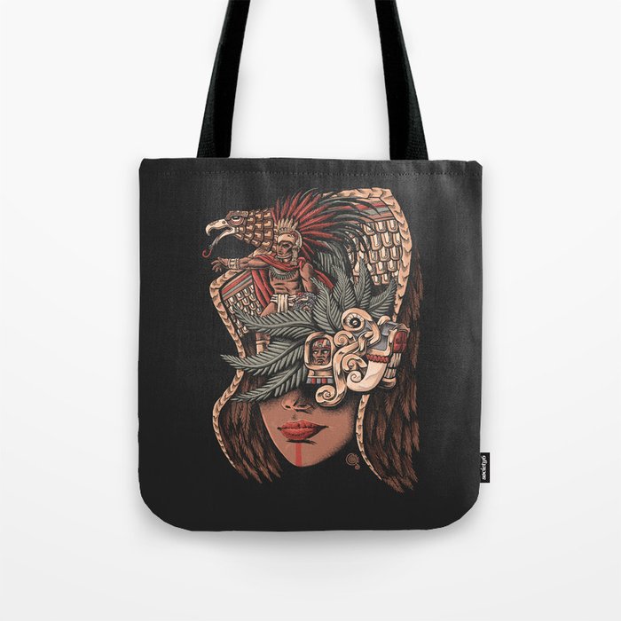 Aztec Eagle Warrior Tote Bag