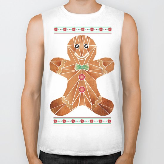 gingerbread man Biker Tank