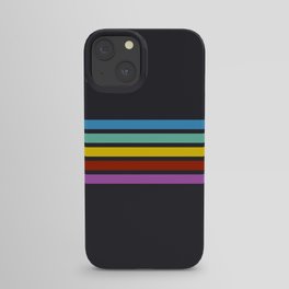 Minimal Abstract Retro Stripes 80s Style - Masashige iPhone Case