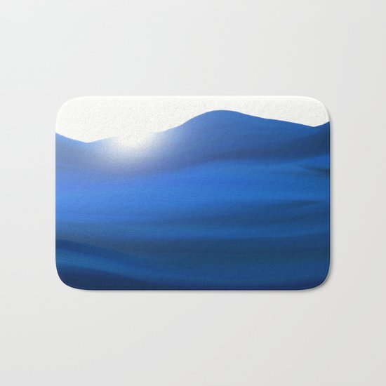 blue Bath Mat
