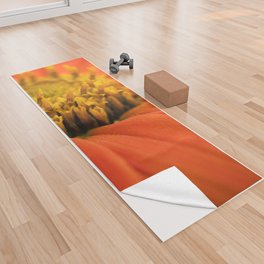Orange Dahlia Topmix Macro Yoga Towel