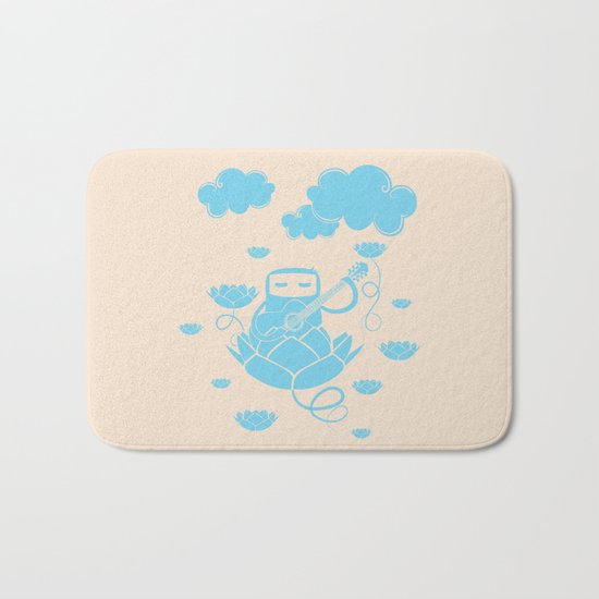 Lotus&Guitar Bath Mat