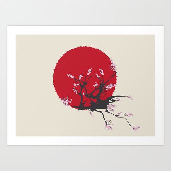 Rising sun Art Print