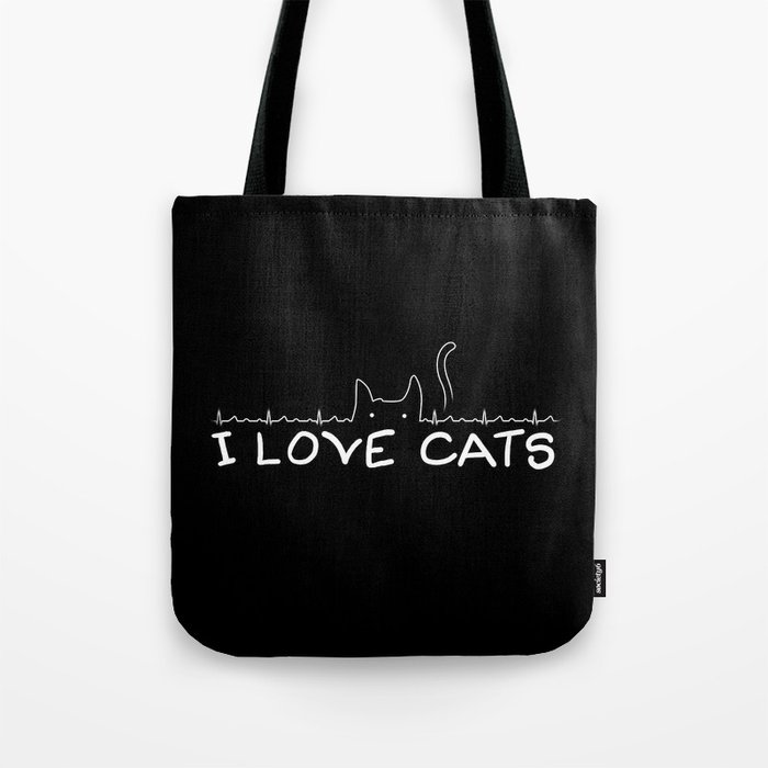 I Love Cats Tote Bag by Tobe Fonseca | Society6