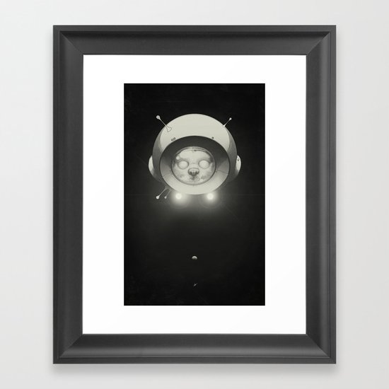 Space Kitty Framed Art Print