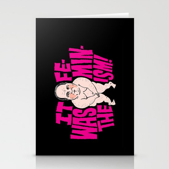 Rush VS. Feminism Stationery Cards