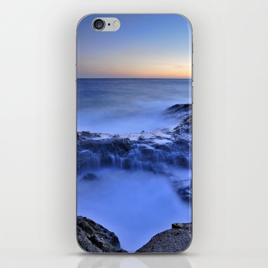 Blue seaside iPhone Skin
