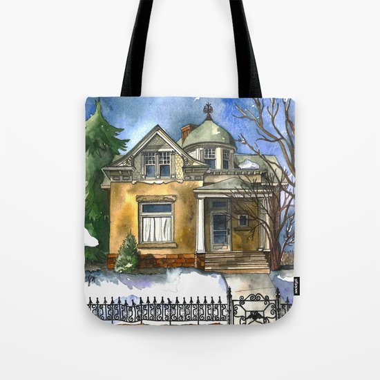 The Little Brown House Tote Bag