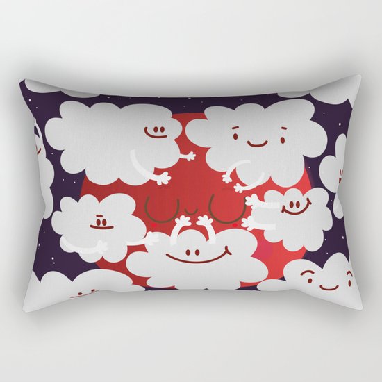 Bloody moon Rectangular Pillow
