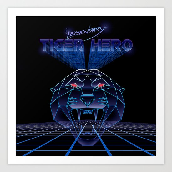 Tigertron Art Print