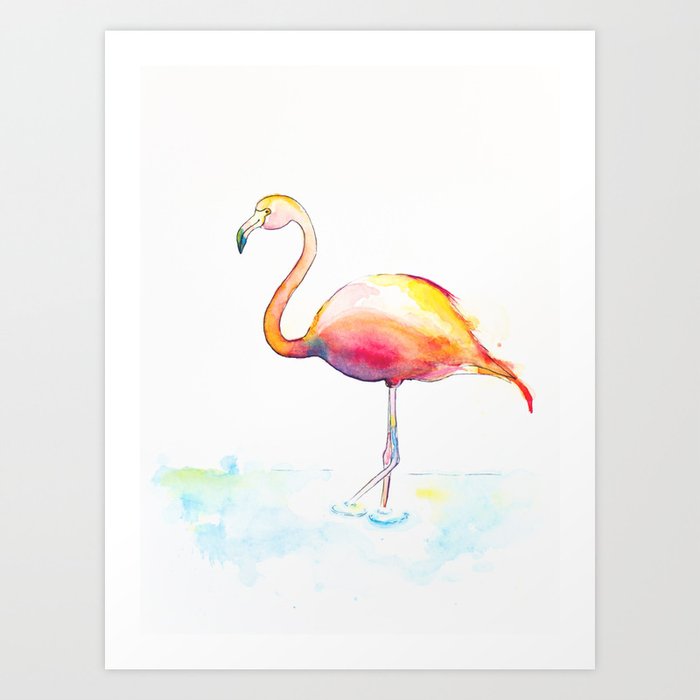 Flamingow Art Print