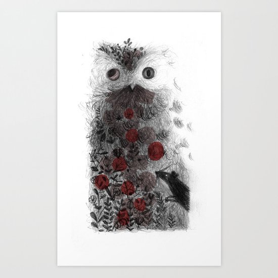 Owl Art Print