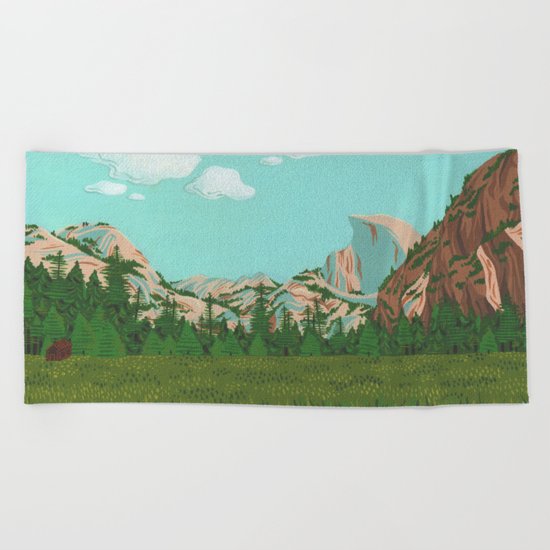 Yosemite Beach Towel