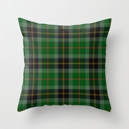 Vintage Green Tartan Plaid Pattern Throw Pillow