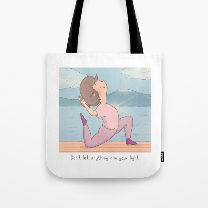 Yoga Girl - Don’t Let Anything Dim Your Light Tote Bag