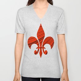 Renaissance Red V Neck T Shirt