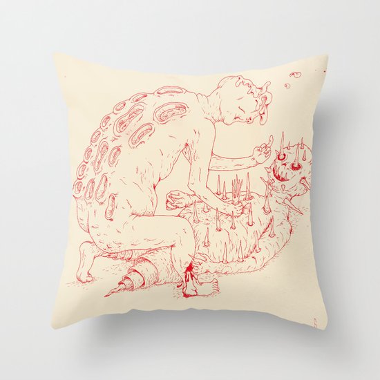Between Two Gods Throw Pillow