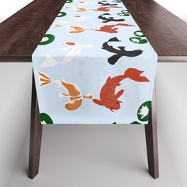 Koi Fish & Lillies Table Runner