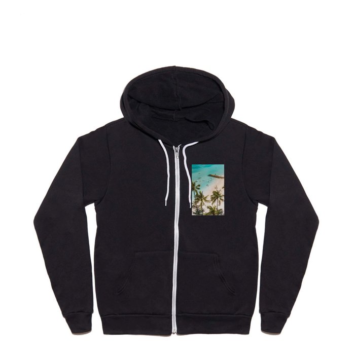 Beautiful Summer Beach Full Zip Hoodie