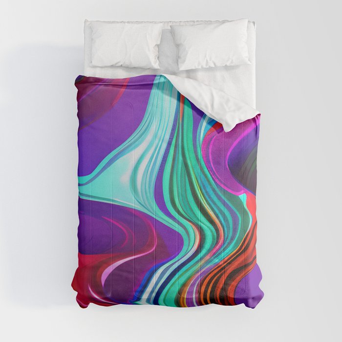 Fluid Background Pattern Comforter