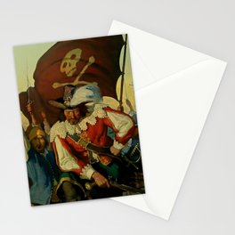 “Stand and Deliver” Pirate Art by NC Wyeth Stationery Card