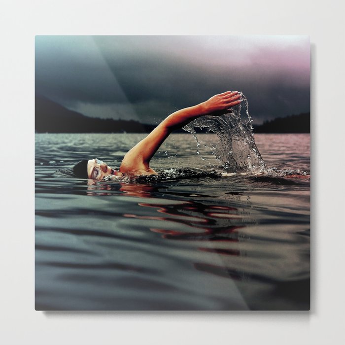 swimmer Metal Print