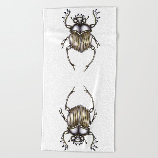 Scarab's Curse Beach Towel