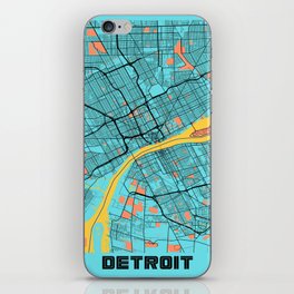 Detroit city iPhone Skin