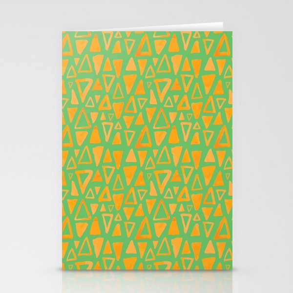 Triangles Pattern Stationery Cards