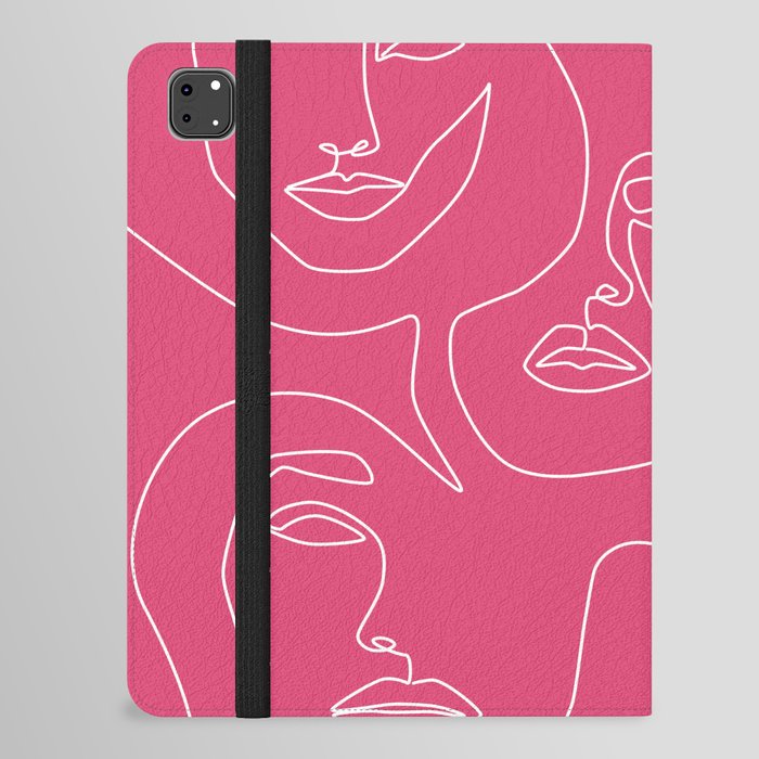 Faces In Pink iPad Folio Case