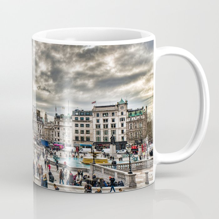 London Trafalgar Square art by @balazsromsics Coffee Mug