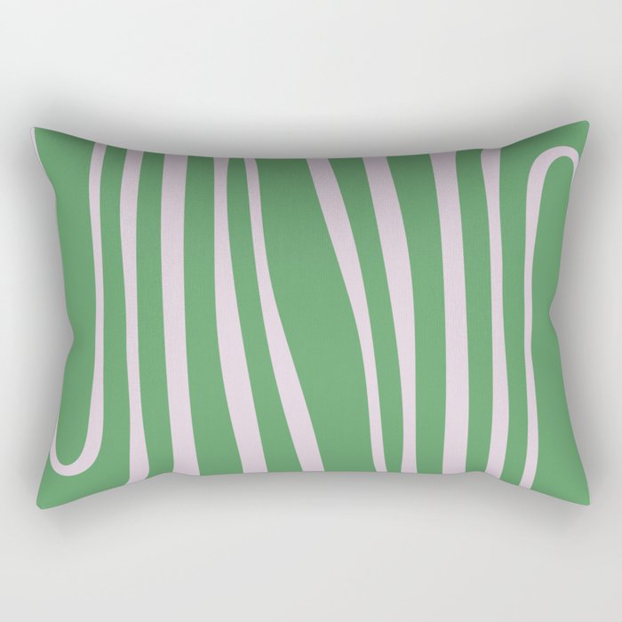 Green Algae Pond - Abstract Motif Rectangular Pillow