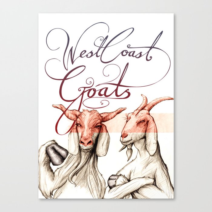 West Coast Goats Canvas Print