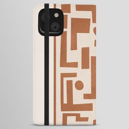 Organic Contemporary Modern Shapes 09 iPhone Wallet Case
