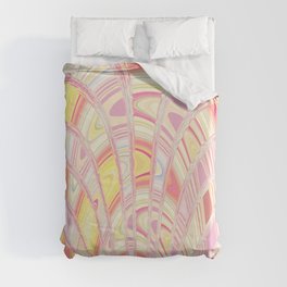 Pink n Yellow Abstraction Duvet Cover