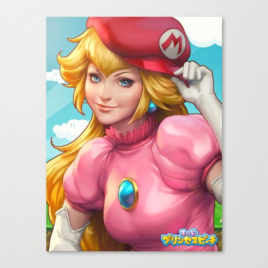 Peachy Princess Canvas Print