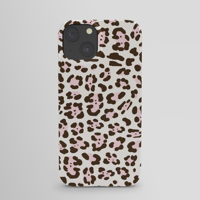 Pink Snow Leopard Animal Print iPhone Case