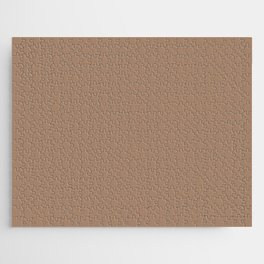 Mid-tone Brown Solid Color Autumn Shade Earth-tone Pairs Pantone Camel 17-1224 TCX Jigsaw Puzzle