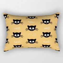 Cute black cat pattern Rectangular Pillow