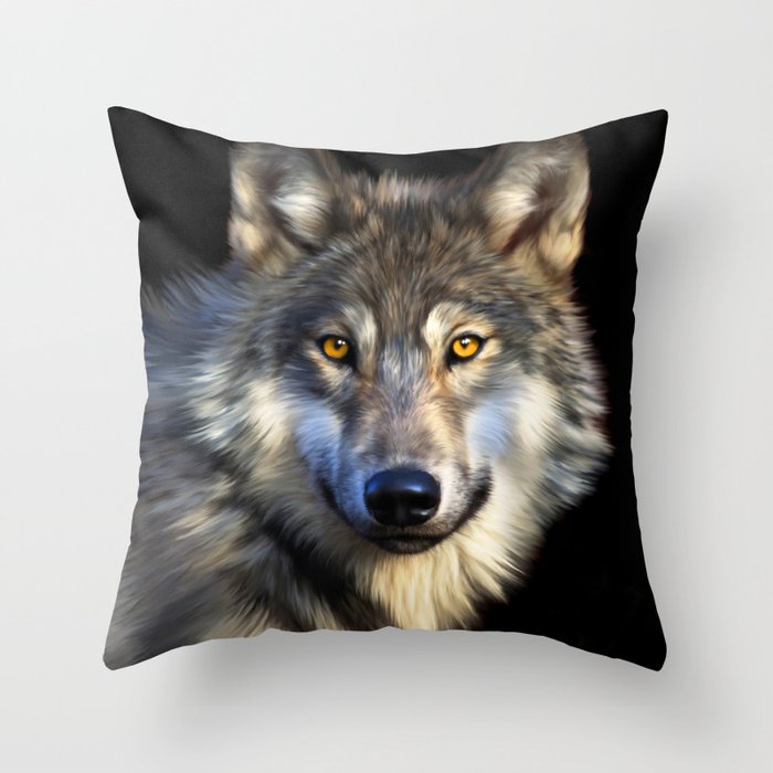 wolf pillow pet