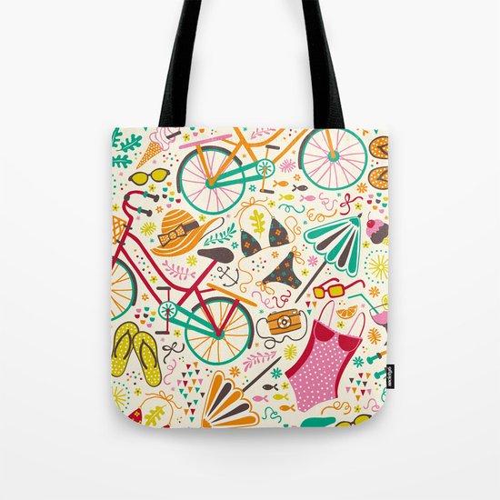 Seaside Cycle Tote Bag