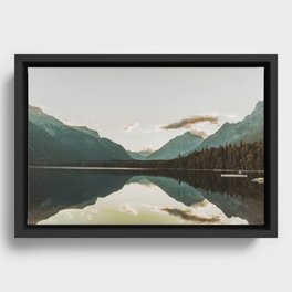 Lake McDonald, Glacier National Park Framed Canvas