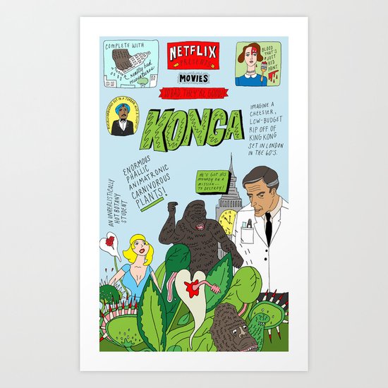 Movies So Bad They're Good: Konga Art Print
