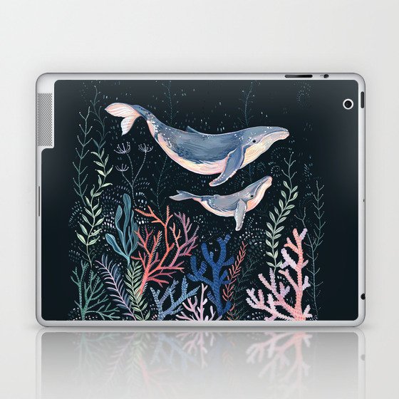 Whales and Coral Laptop & iPad Skin